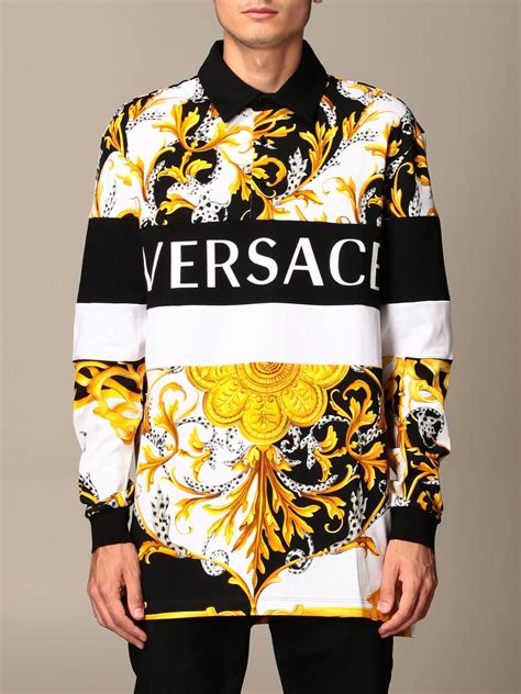 long sleeve versace|versace long sleeves polo shirts.